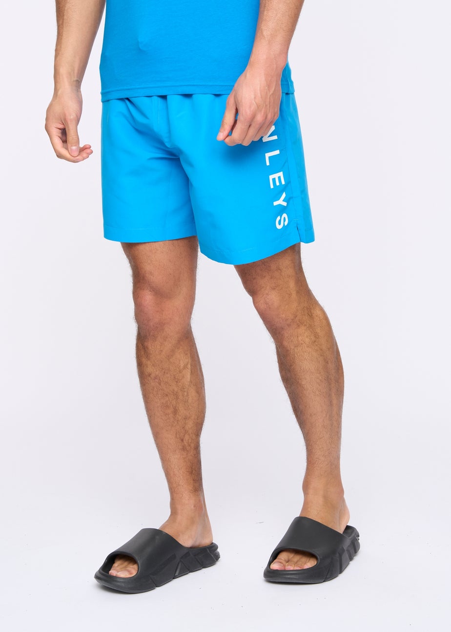 Henleys Blue Henybold Swim Shorts
