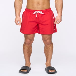 Henleys Red Henybold Swim Shorts
