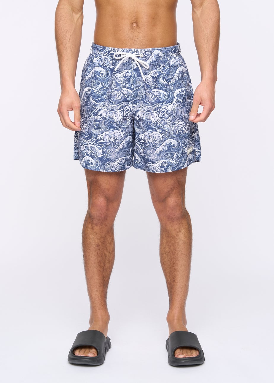 Henleys Navy Henwave Swim Shorts