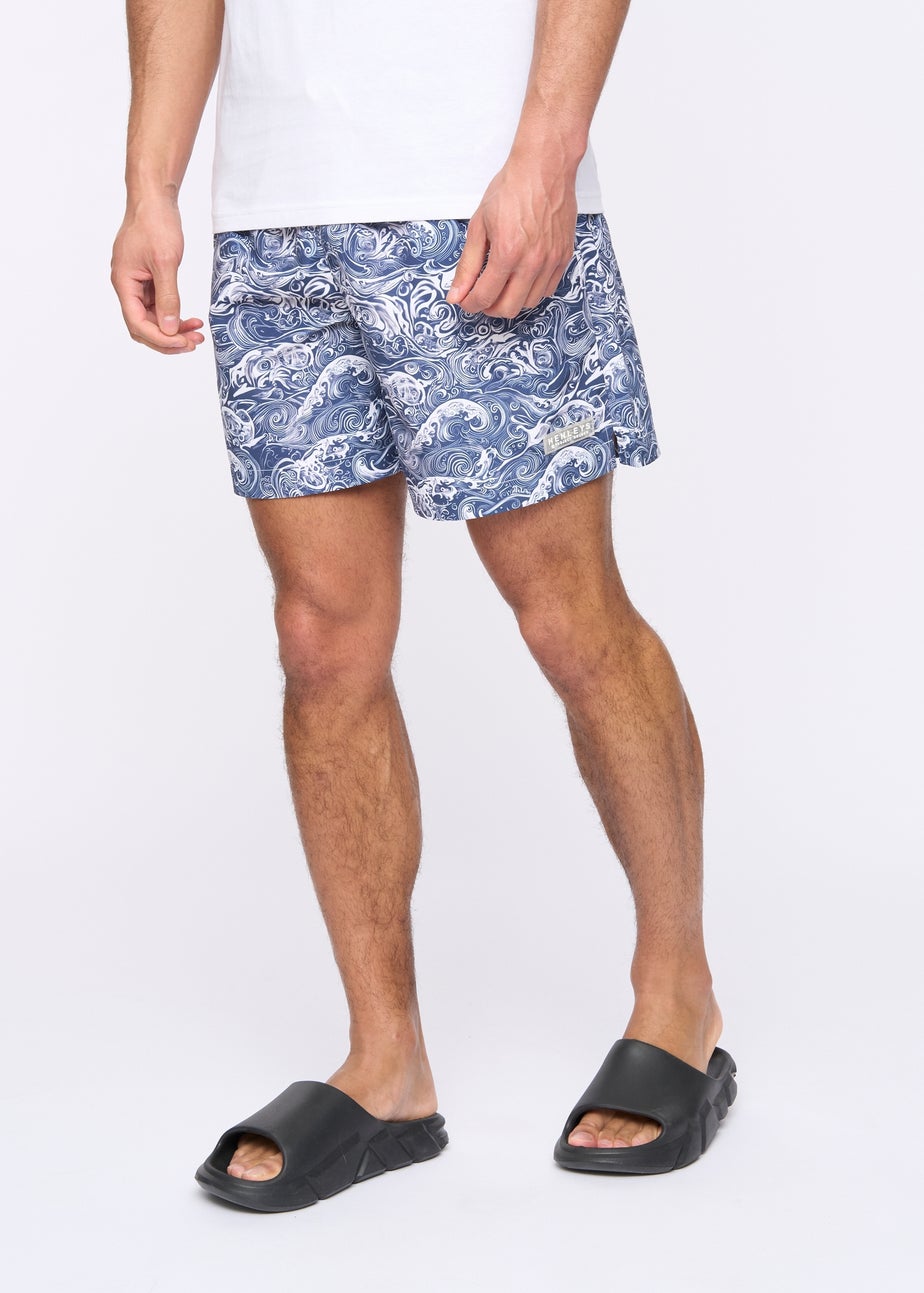 Henleys Navy Henwave Swim Shorts