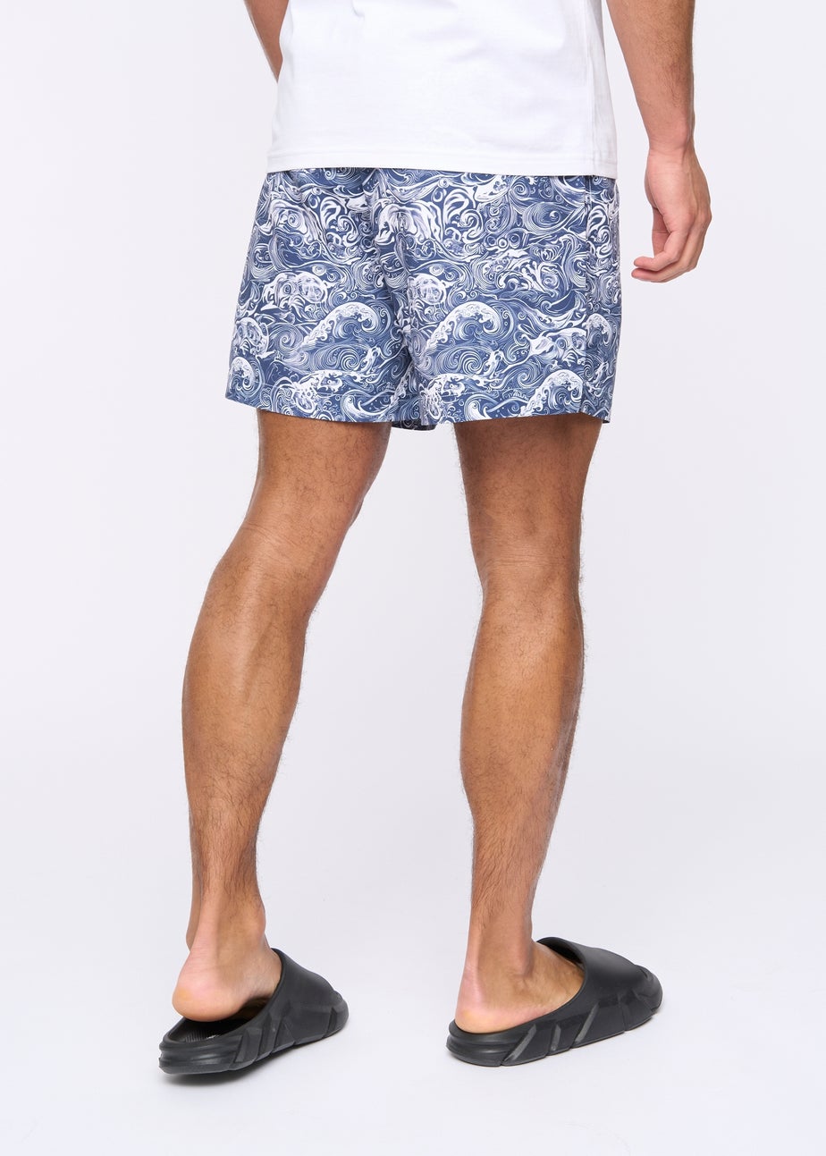 Henleys Navy Henwave Swim Shorts