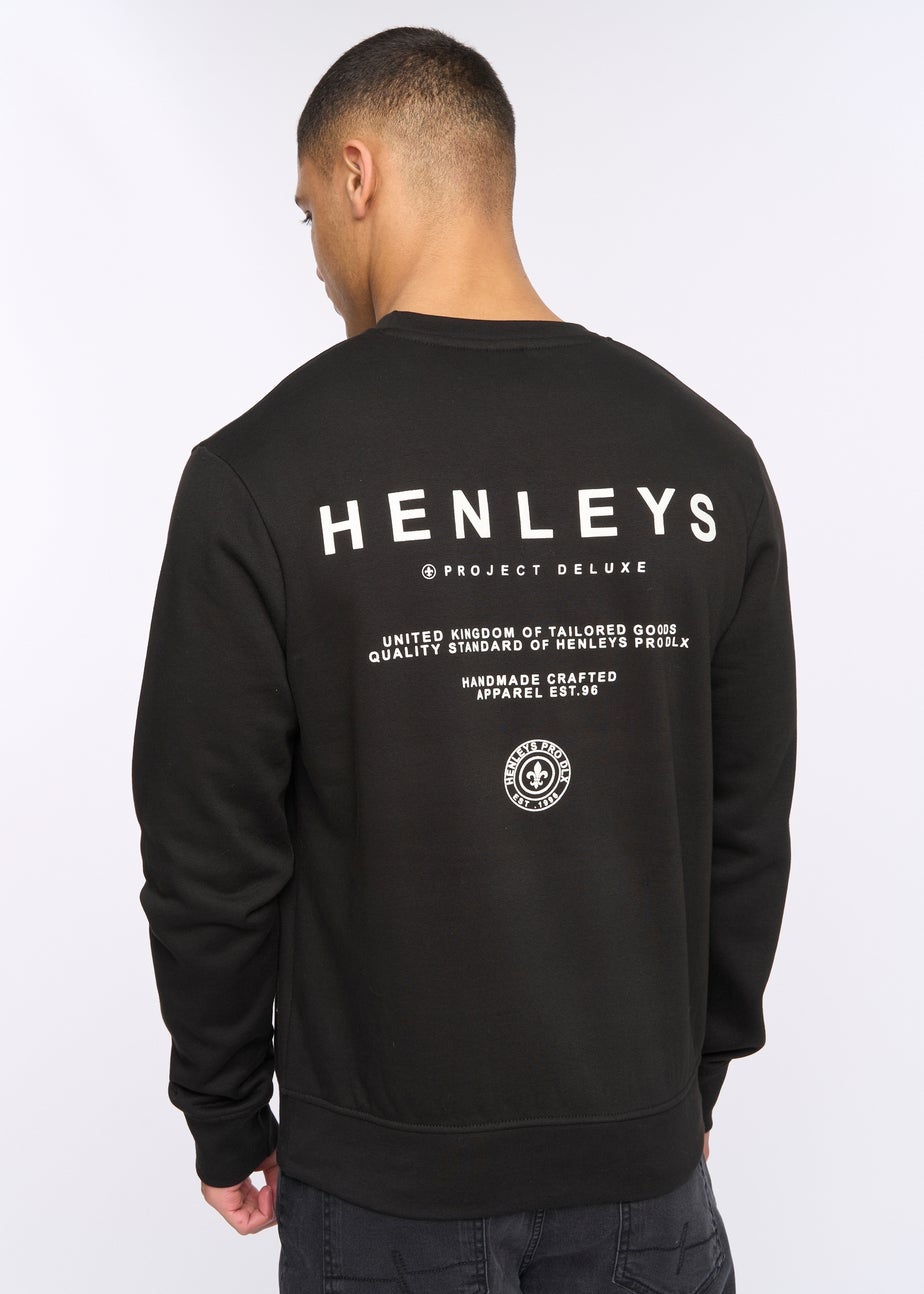 Henleys Black Henstack Crew