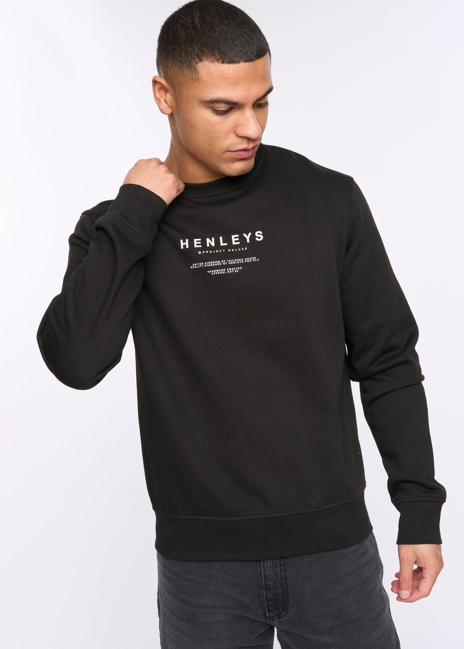 Henleys Black Henstack Crew
