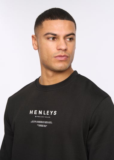 Henleys Black Henstack Crew