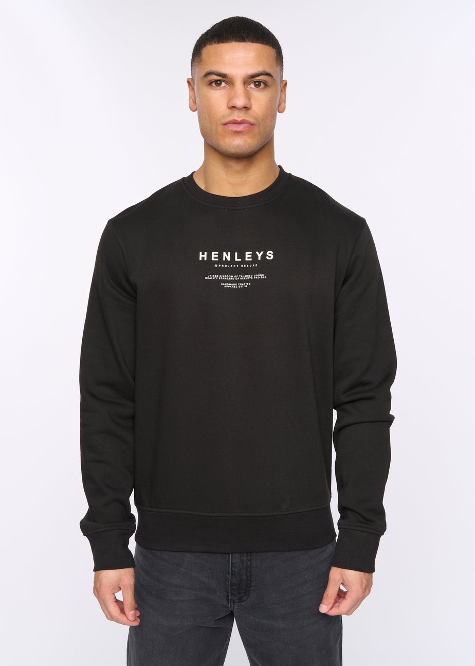 Henleys Black Henstack Crew