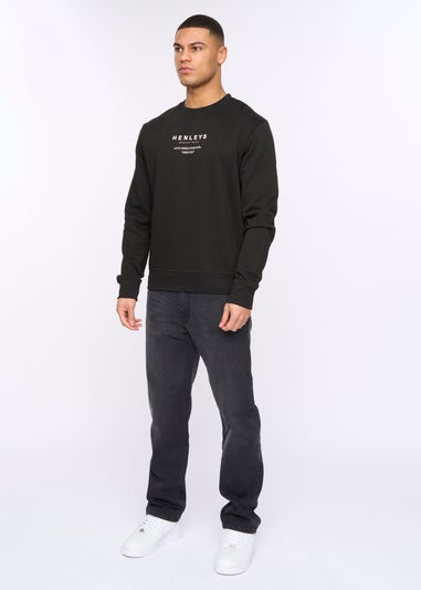 Henleys Black Henstack Crew