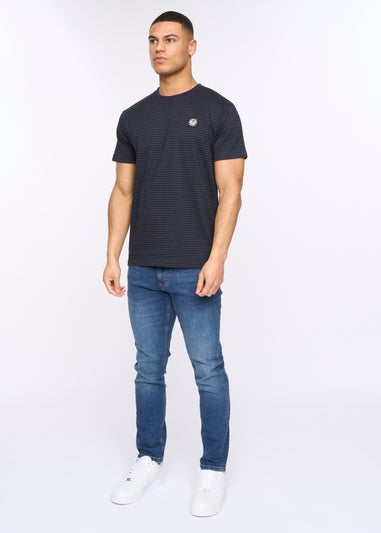 Henleys Navy Henbrett Stripe T-Shirt