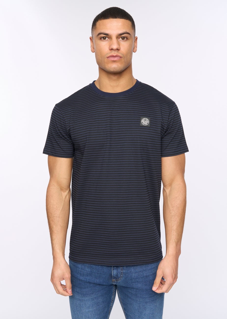 Henleys Navy Henbrett Stripe T-Shirt