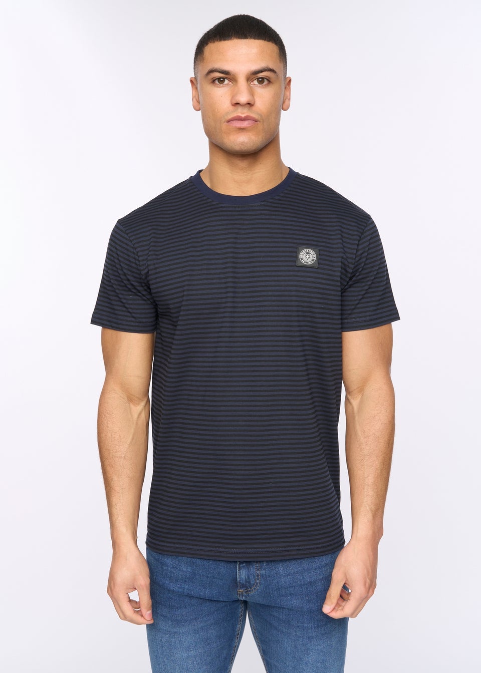 Henleys Navy Henbrett Stripe T-Shirt