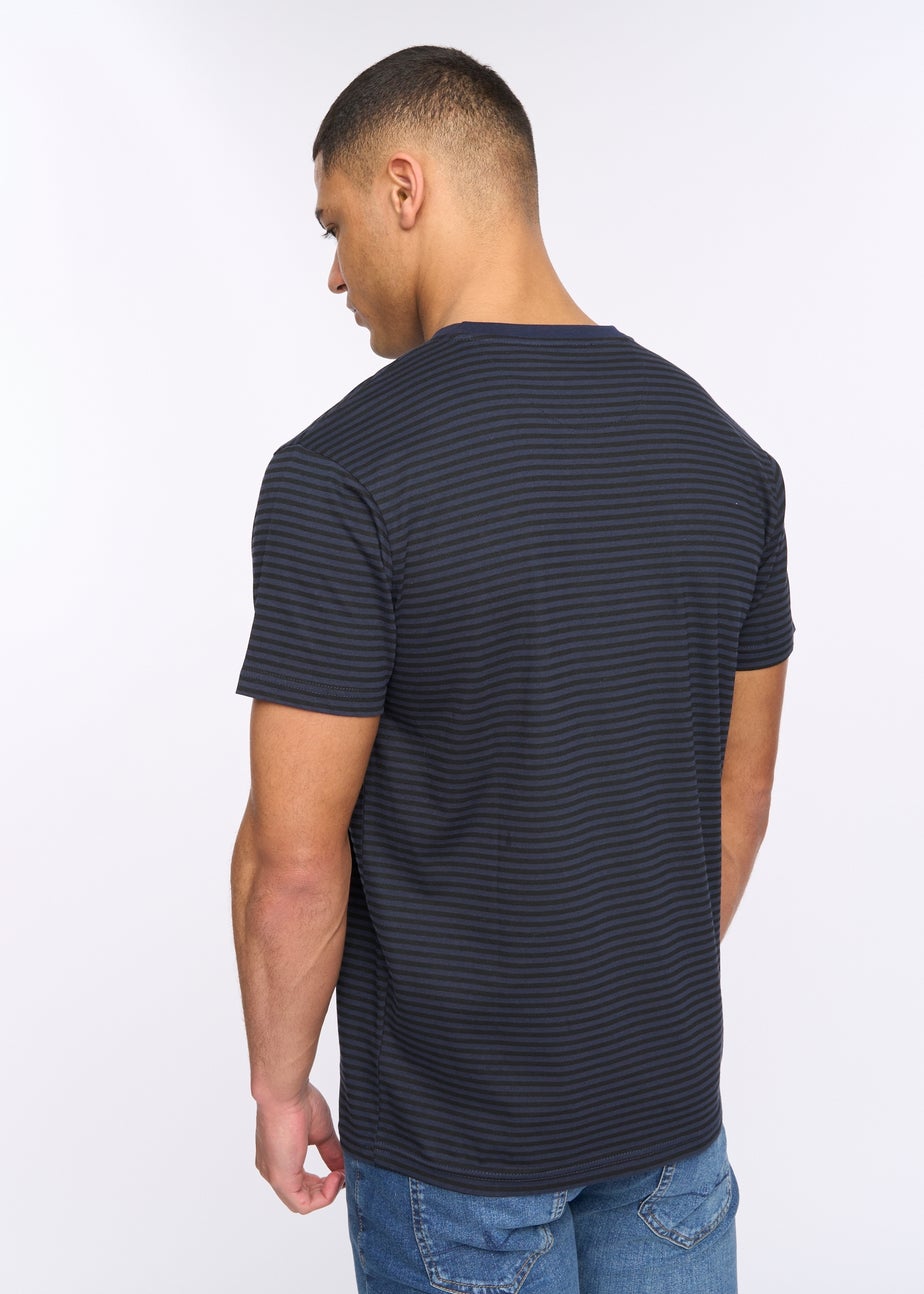 Henleys Navy Henbrett Stripe T-Shirt