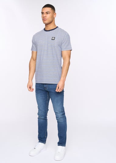 Henleys White Henbrett Stripe T-Shirt