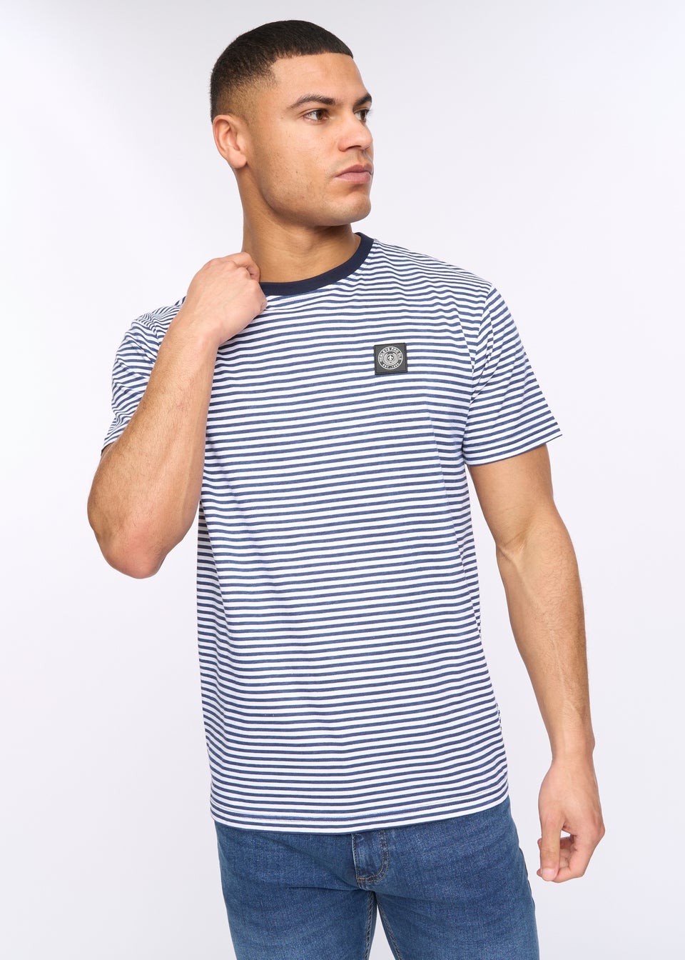 Henleys White Henbrett Stripe T-Shirt