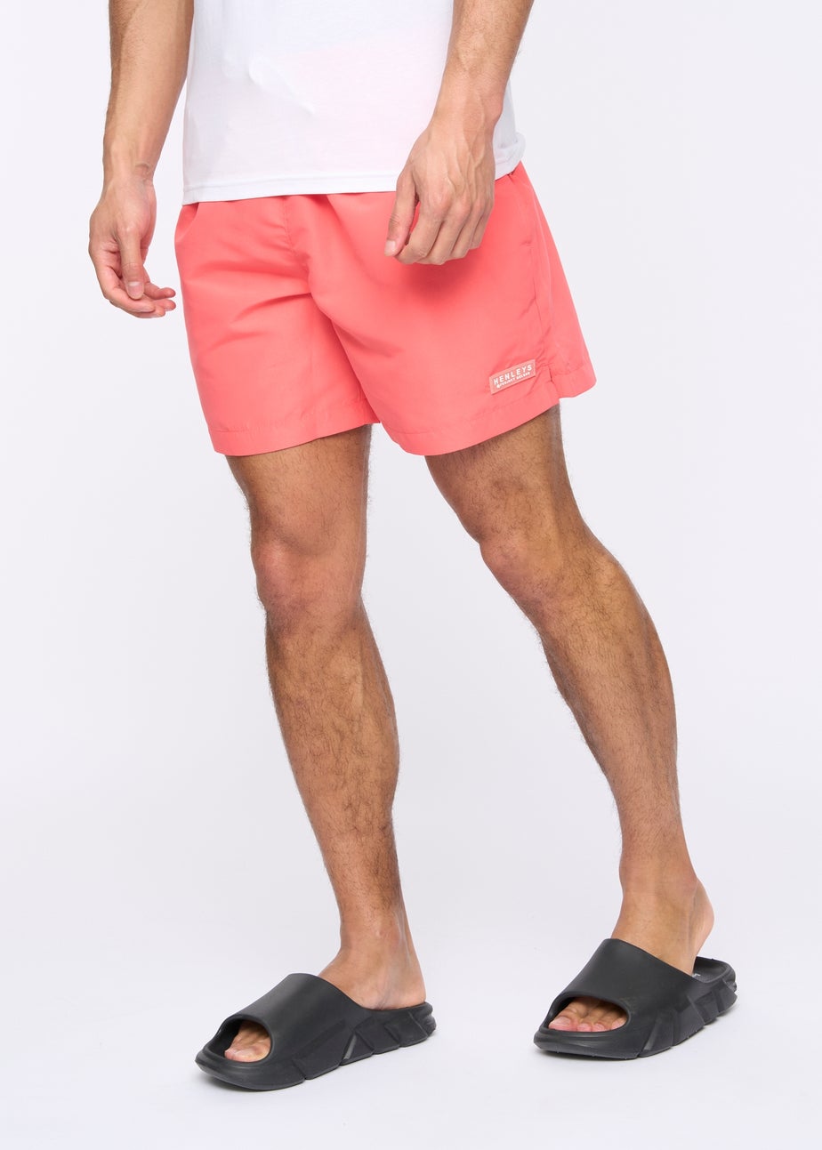 Henleys Coral Henycore Swim Shorts