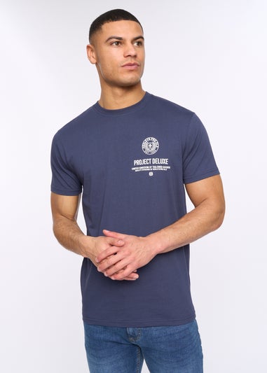 Henleys Navy Henstamp T-Shirt