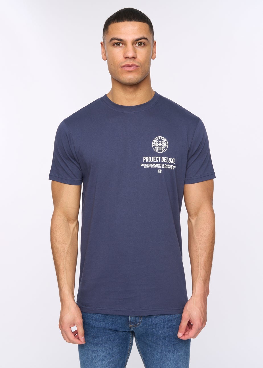 Henleys Navy Henstamp T-Shirt