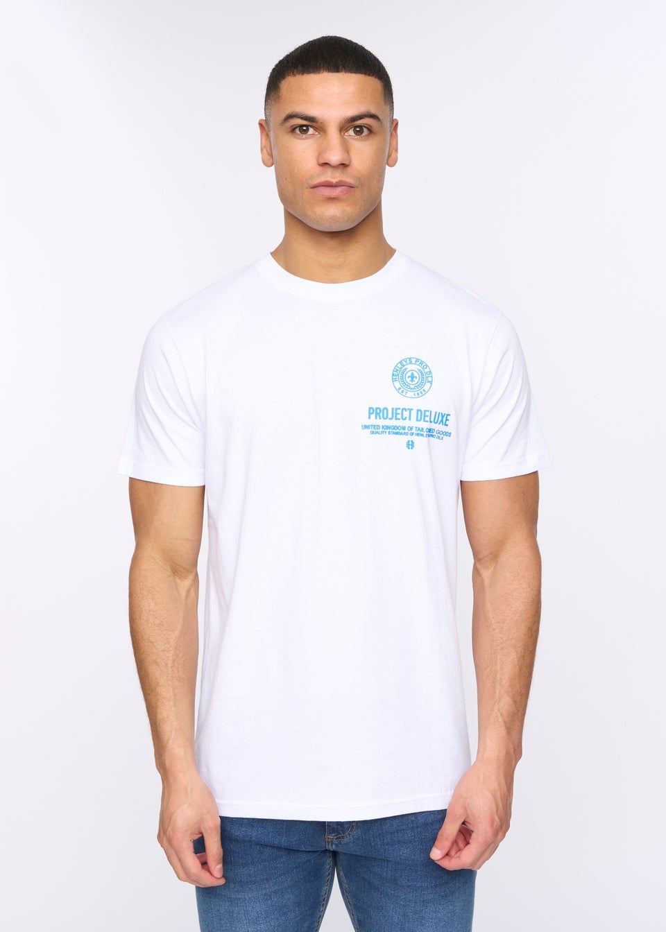 Henleys White Henstamp T-Shirt