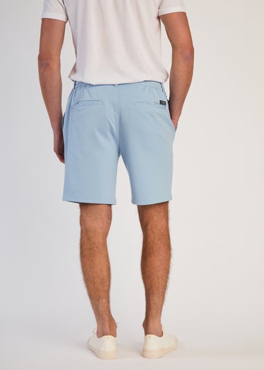Tokyo Laundry Light Blue Jersey Shorts with Drawstring
