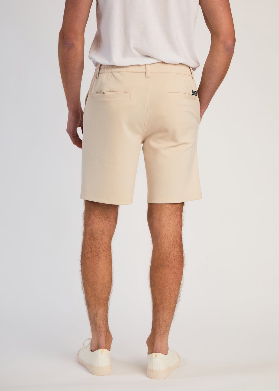 Tokyo Laundry Natural Jersey Shorts with Drawstring