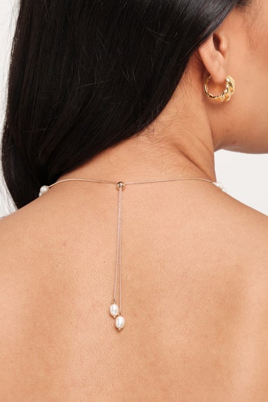 Jon Richard Gold Plated Adjustable Pearl Necklace