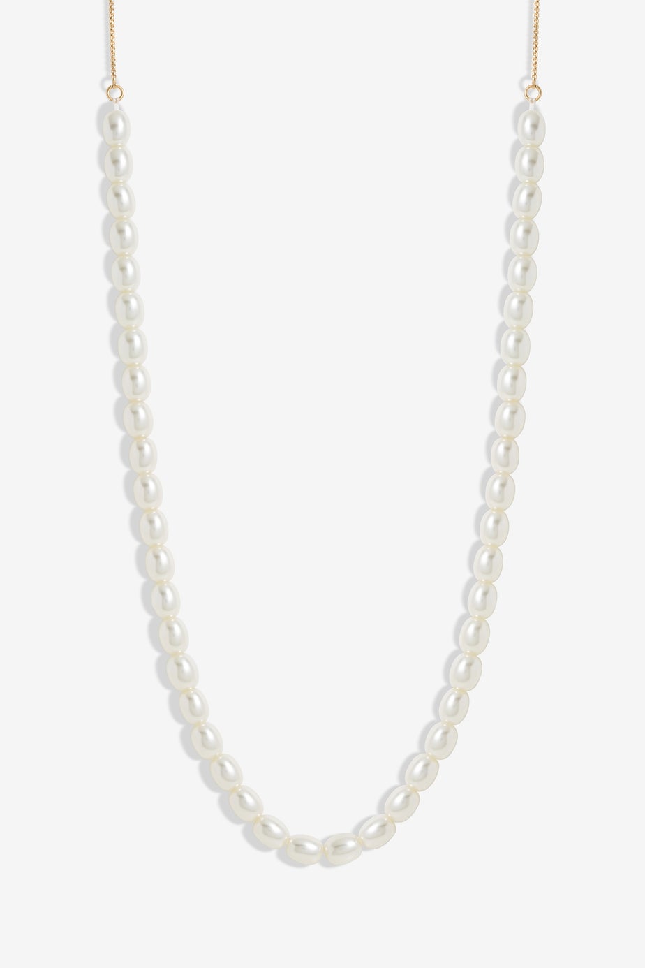 Jon Richard Gold Plated Adjustable Pearl Necklace