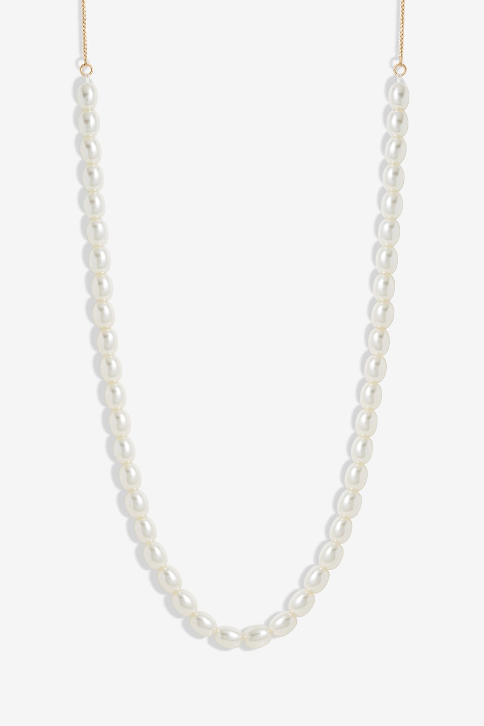 Jon Richard Gold Plated Adjustable Pearl Necklace
