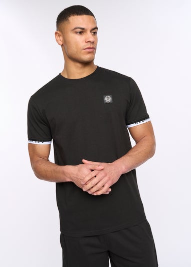 Henleys Black Henjaque Tee & Short Twinset