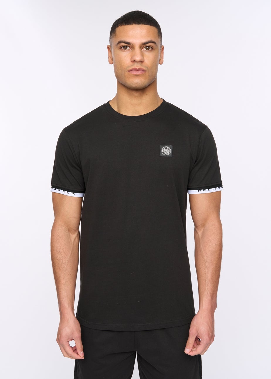 Henleys Black Henjaque Tee & Short Twinset