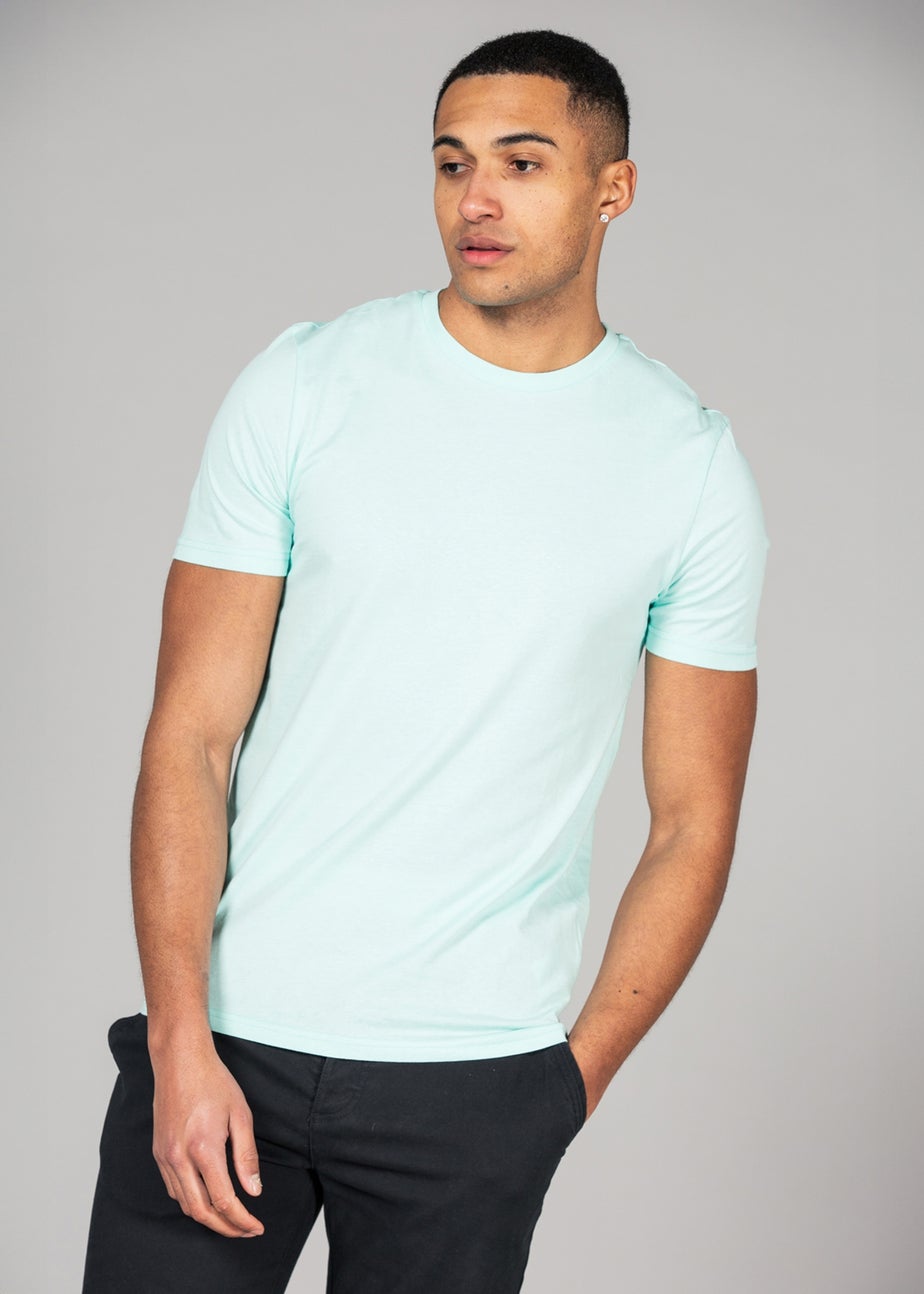 Tokyo Laundry Light Blue Cotton 5-Pack Short Sleeve T-Shirts