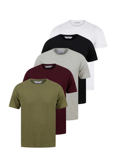 Tokyo Laundry Burgundy Cotton 5-Pack Short Sleeve T-Shirts
