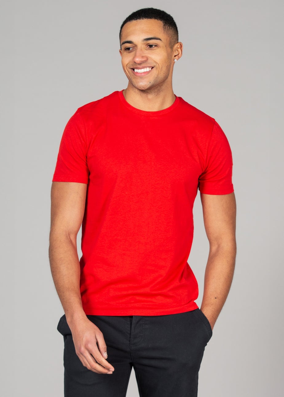 Tokyo Laundry Red Cotton 5-Pack Short Sleeve T-Shirts