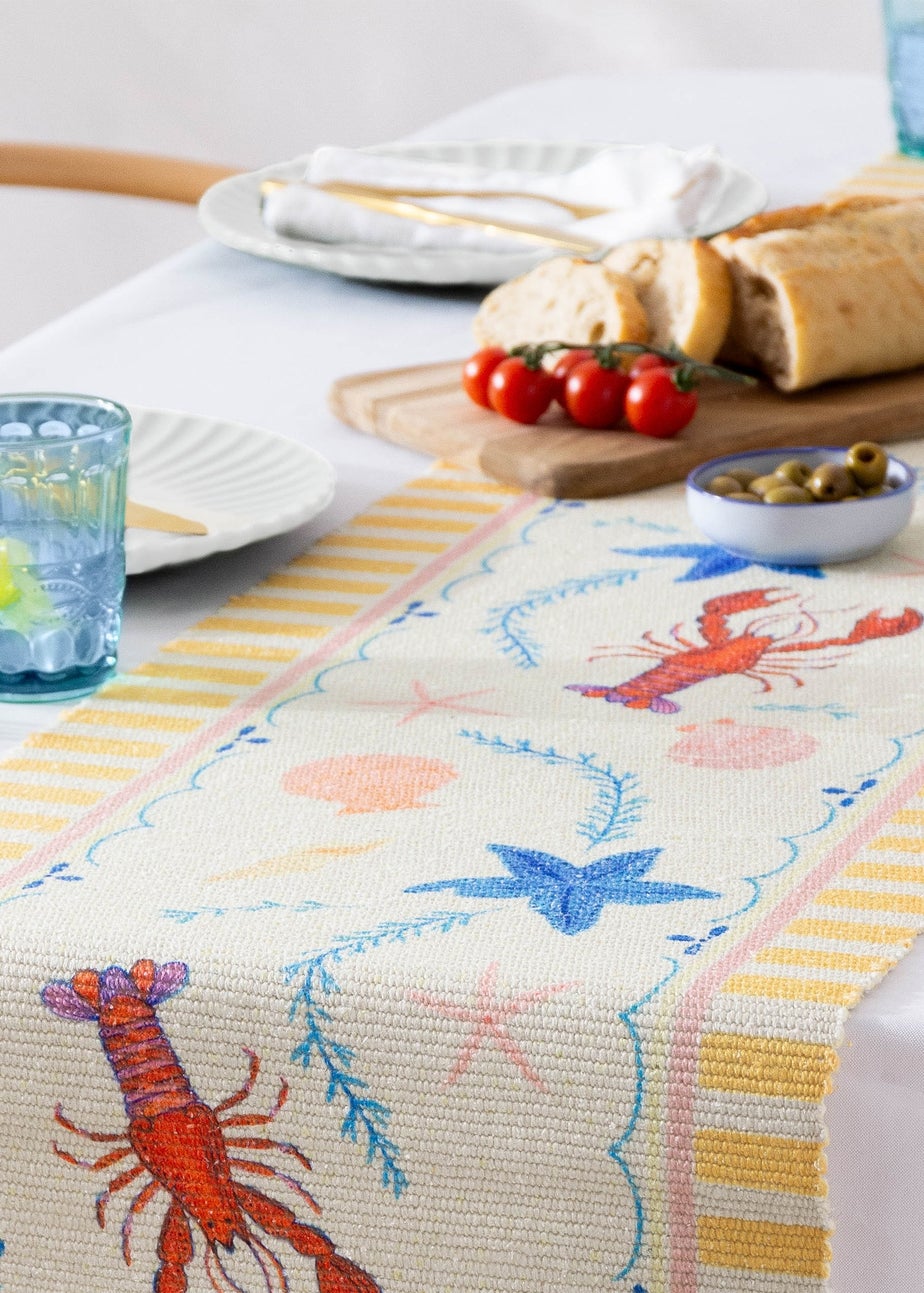 furn. Brunch Stripes Indoor/Outdoor Table Runner