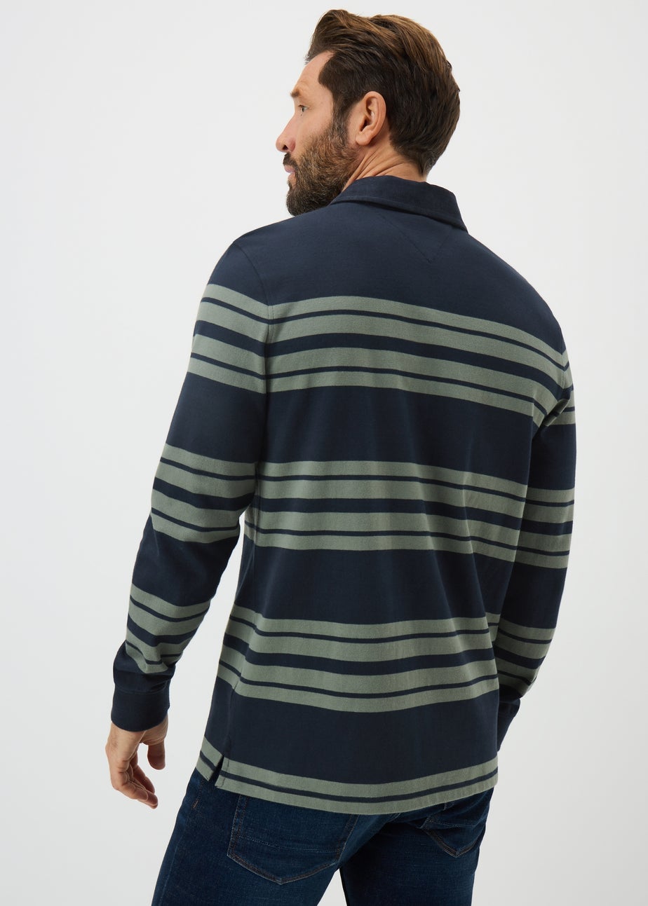 Lincoln Navy Striped Rugby Top