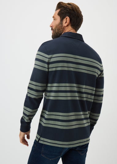 Lincoln Navy Striped Rugby Top