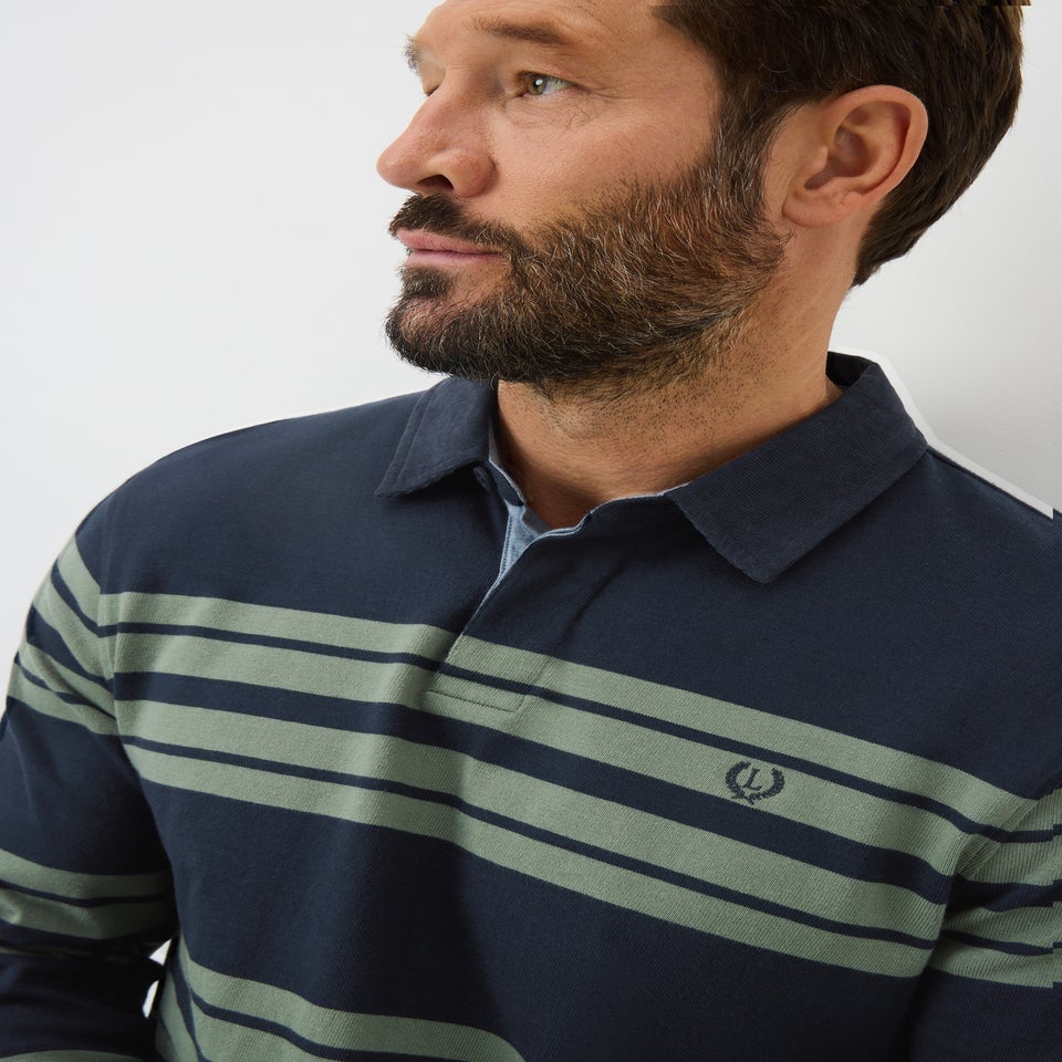 Lincoln Navy Striped Rugby Top