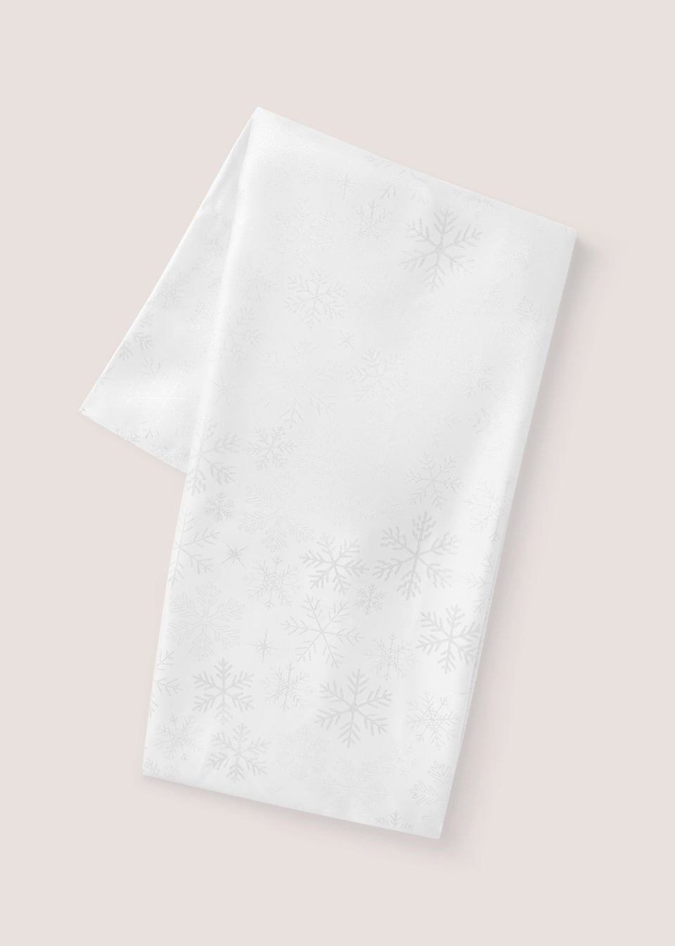 White Snowflake Tablecloth