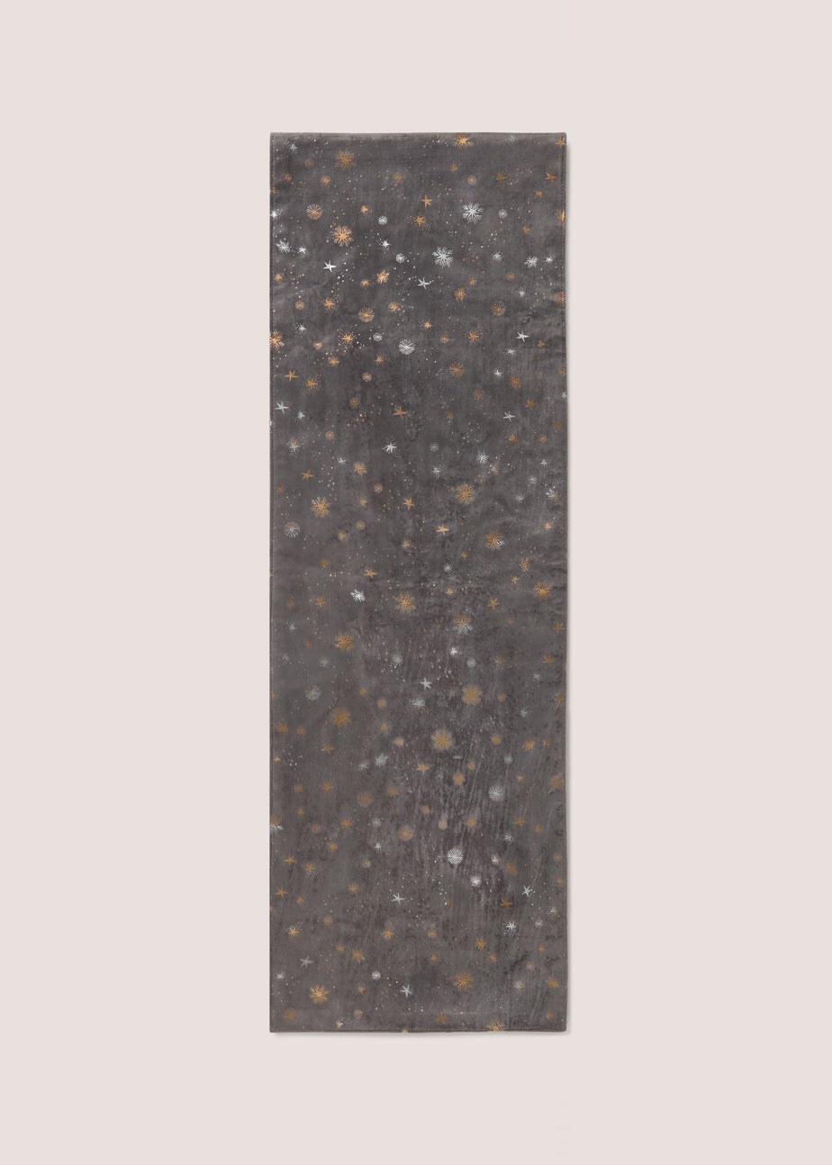 Grey Celestial Table Runner