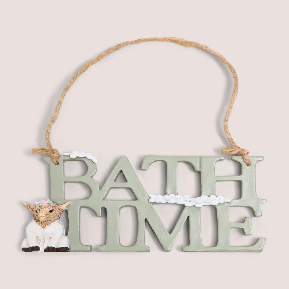 Bath Time Cow Hanging Ornament