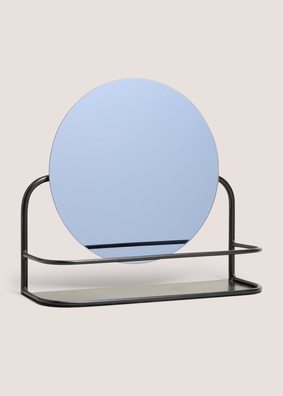 Black Metal Small Mirror