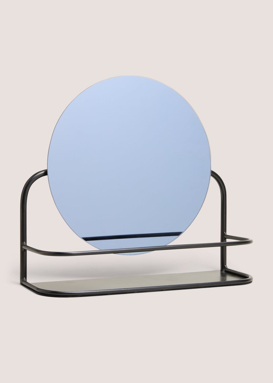 Black Metal Small Mirror