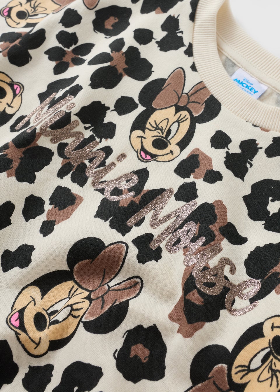 Disney Girls Cream Minnie Mouse Sweatshirt & Flare Set (1-7yrs)