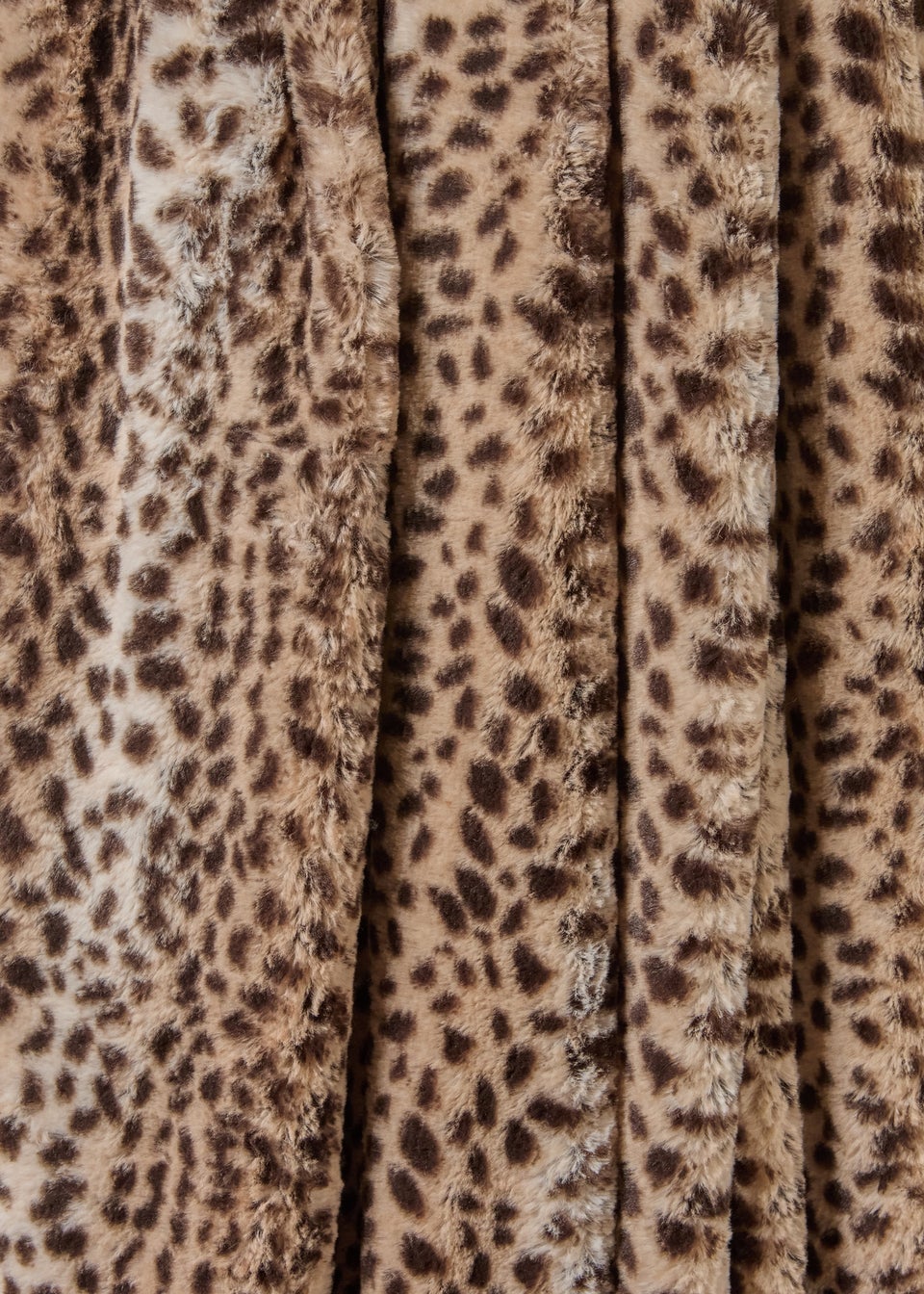 Leopard Print Faux Fur Throw