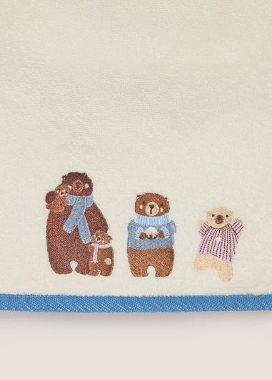 Cream Bear Hand Towel