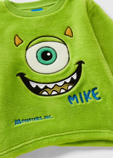 Monsters Inc Boys Green Mike Fleece Pyjama Set (1-7yrs)
