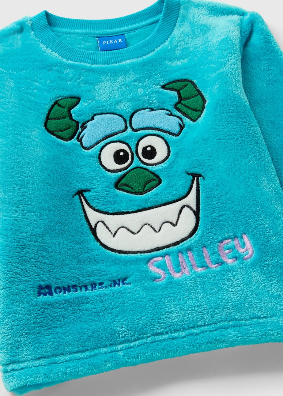 Monsters Inc Boys Blue Sully Fleece Pyjama Set (1-7yrs)