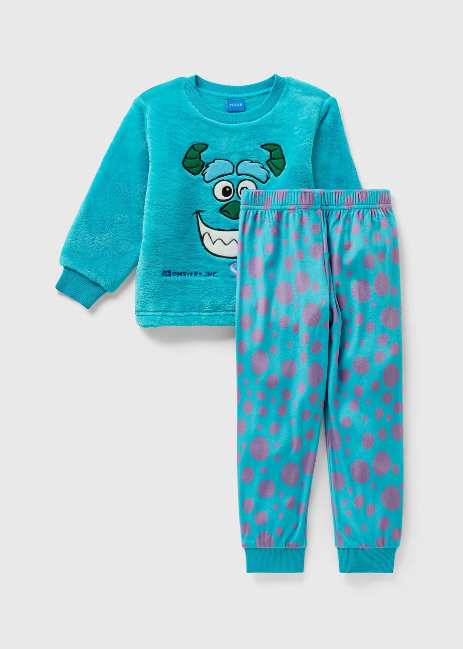 Monsters Inc Boys Blue Sully Fleece Pyjama Set (1-7yrs)