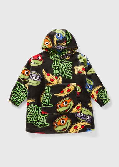 Ninja Turtles Boys Black Snuggle Hoodie (3-13yrs)
