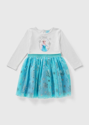 Frozen Girls Blue Elsa Dress (1-7yrs)