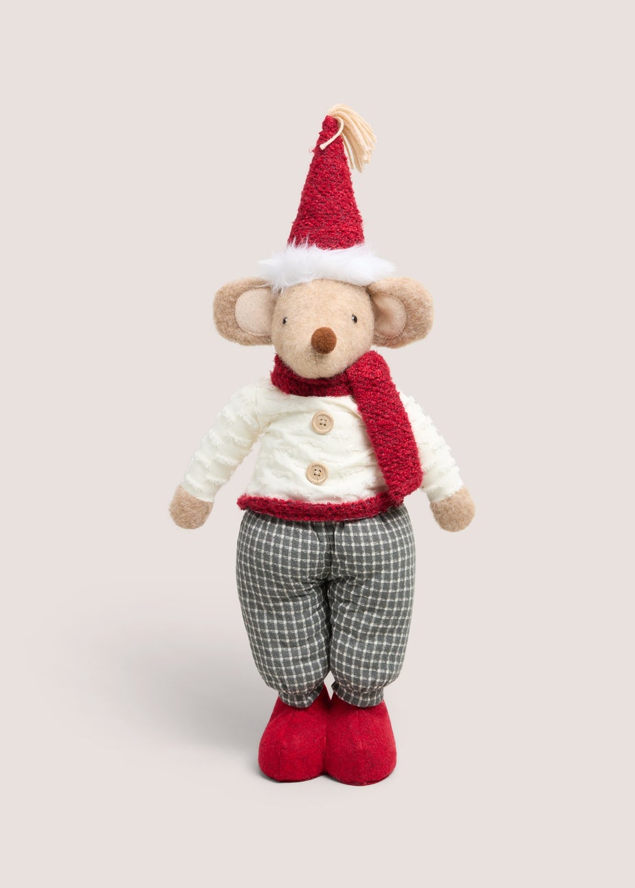 Red Fairisle Mouse Trouser Decoration