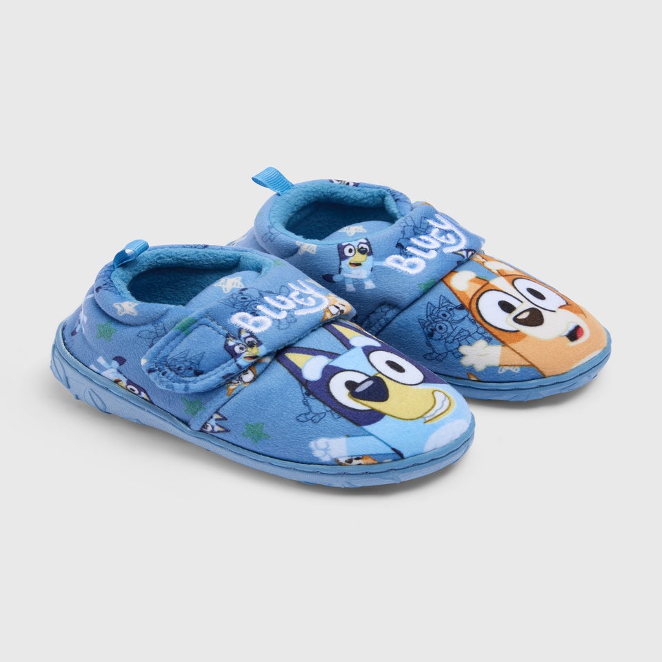 Bluey Blue Cupsole Slippers (Younger 4-9)