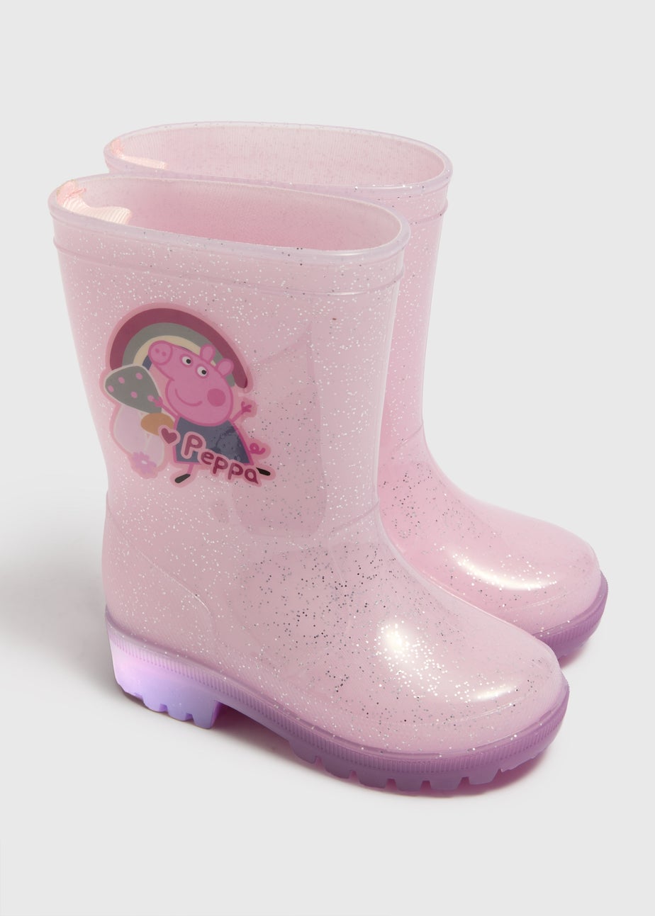 Peppa Pig Pink Glitter Light Wellies (Younger 4-12)